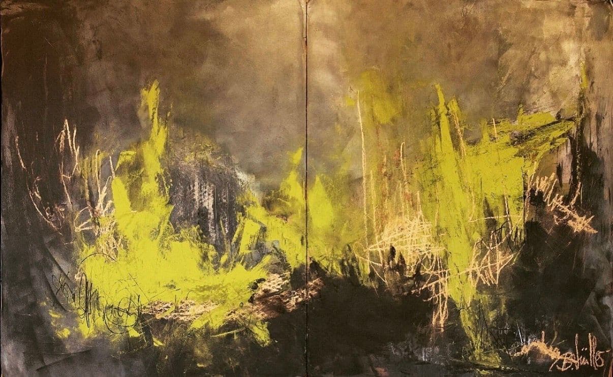 Statement Art, Abstrakte Kunst, Contemporary art, Gold, black